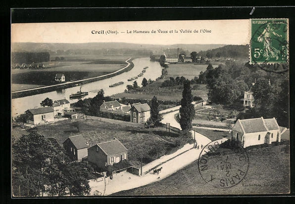 CPA Creil, Le Hameau de Vaux et la Vallée de l´Oise