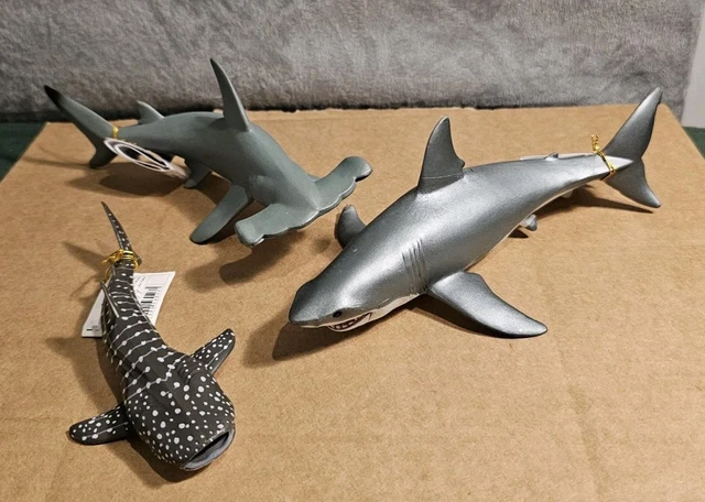Figurine Animalière Papo Requin-Baleine (Whale Shark) - Modèle 56039, Gris Et Blanc - Neuf
