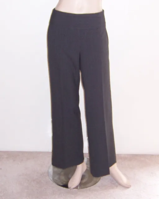 Nwot Laundry By Shelli Segal Charcoal Black Career Dress Slacks Pants 6