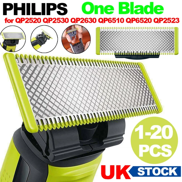 PER RASOIO PHILIPS OneBlade, QP2520/QP2630 testa lama di ricambio una ...