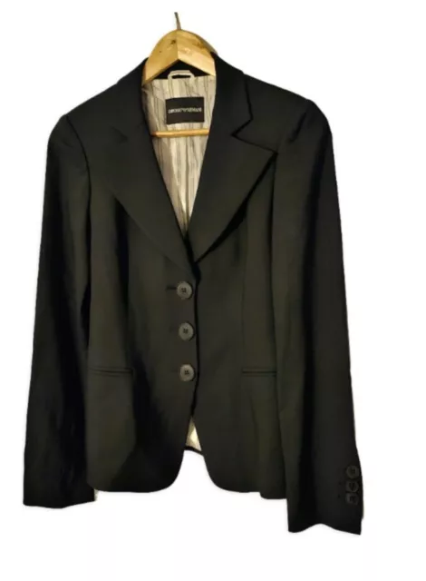 Emporio Armani women's virgin wool blazer/Jacket size 8/10 -Worn Once!