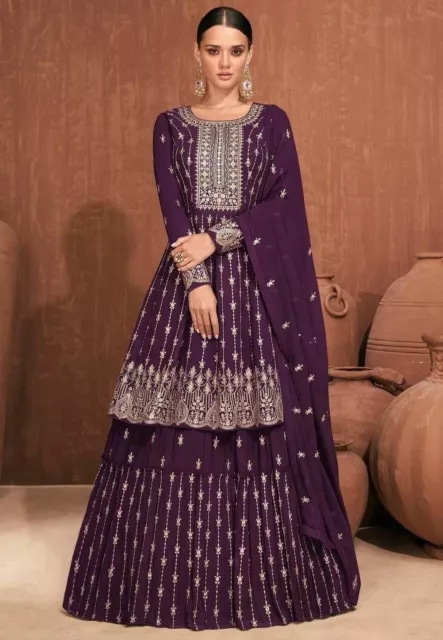 Indiano Salwar Kameez Plazo Abito Palazzo Bollywood Pakistano Sposa