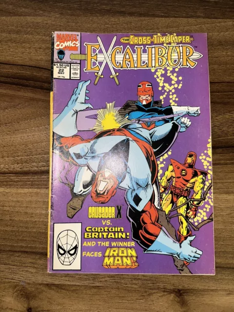 Excalibur #22 Vol 1 - Marvel Comics - Chris Claremont - Chris Wosniak