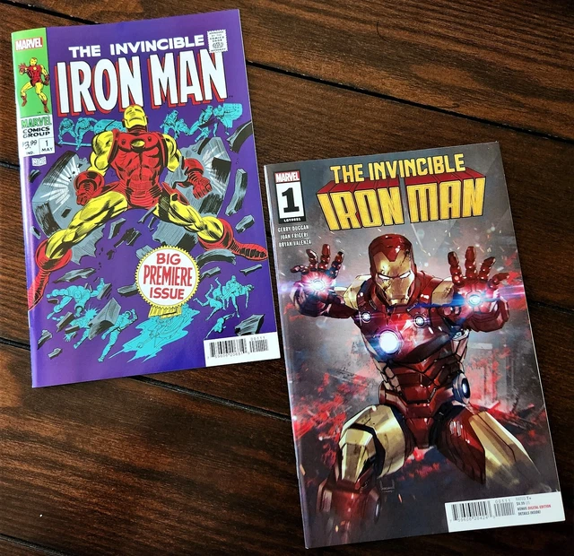 INVINCIBLE IRON MAN 1-1 (1968-2023) - 1st Iron Man Facsimile + Latest series, NM