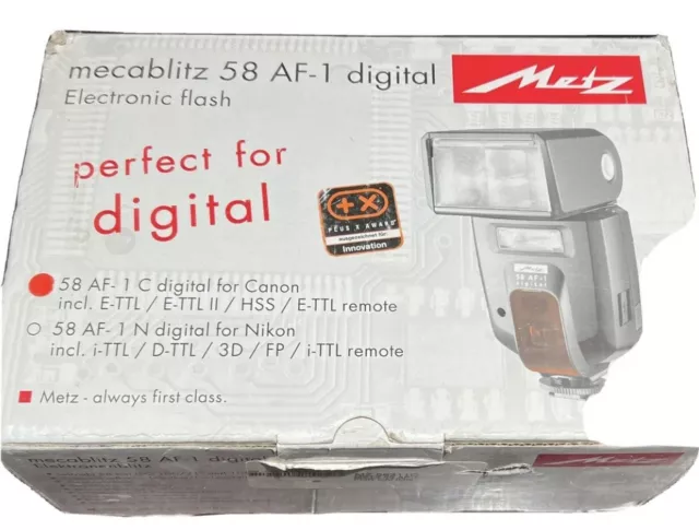 Metz Mecablitz 58 AF-1 Digital Shoe Mount Flash for Canon