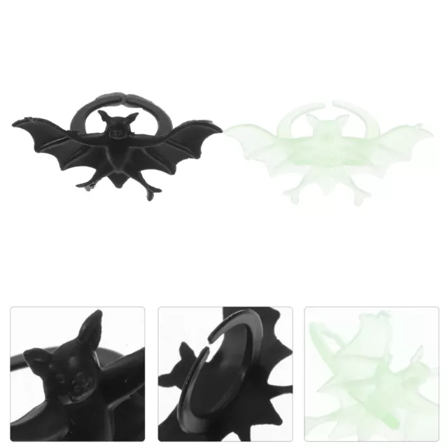 Plastique Anneau De Chauve-souris D'halloween Enfant Bagues Pour Enfants