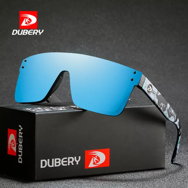 DUBERY Polarized Sunglasses Cycling Sports Goggles Mens Driving Fishing Glasses