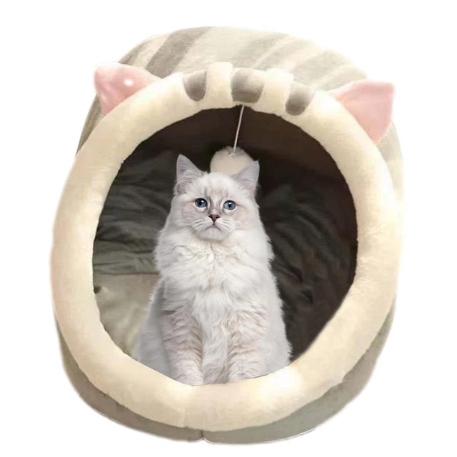 Pet Cat House Sleeping Bed Kennel Puppy Cave Super Soft kitty Tent Nest Indoor
