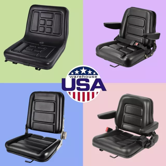 Forklift Tractor Seat Replacement Slide Universal Adjustable Backrest