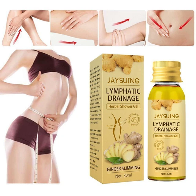 Ginger Shower Gel Slimming Body Wash Lymphatic Drainage Herbal Gel Shower PO