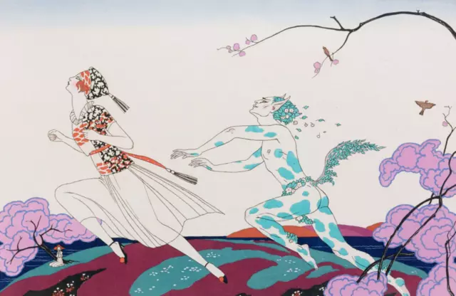The Afternoon of a Wildlife : George Barbier : 1924 : Archival Quality Art Print