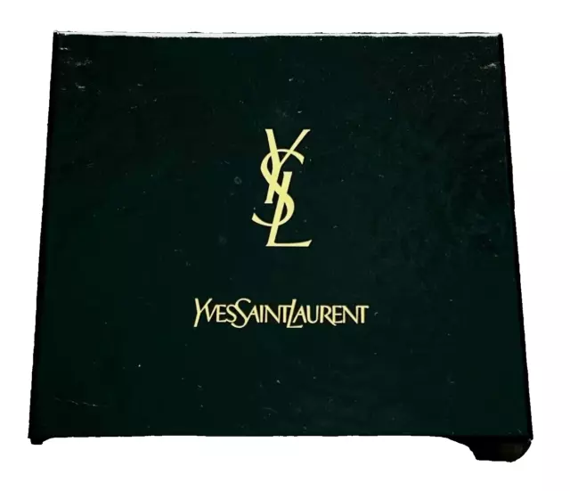 NEW YVES SAINT Laurent - Men's Trifold Brown Leather Wallet - w/o tag ...