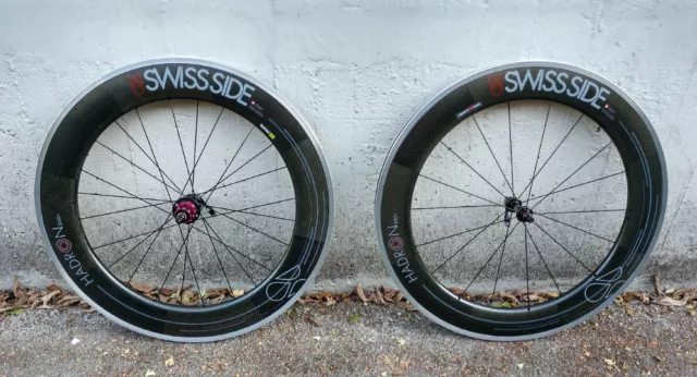 Swiss Side 80mm Carbon Laufradsatz Felgen LRS 808 Zipp Enve DT