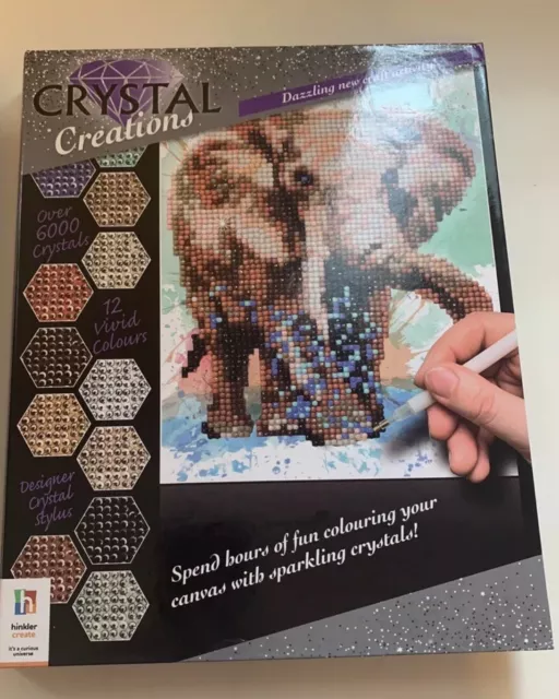 Crystal Creations Craft Kit Lion 8.350 Crystals By Hinkler Books