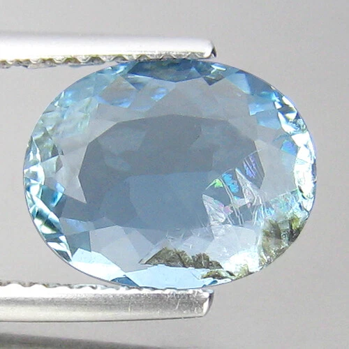 2.35Ct GORGEOUS ! UNTREATED SANTAMARIA BLUE AQUAMARINE FROM BRAZIL