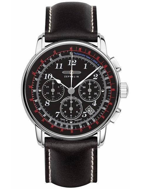 Zeppelin 7624-2 Los Angeles Automatico Orologio Uomo 42mm 5ATM