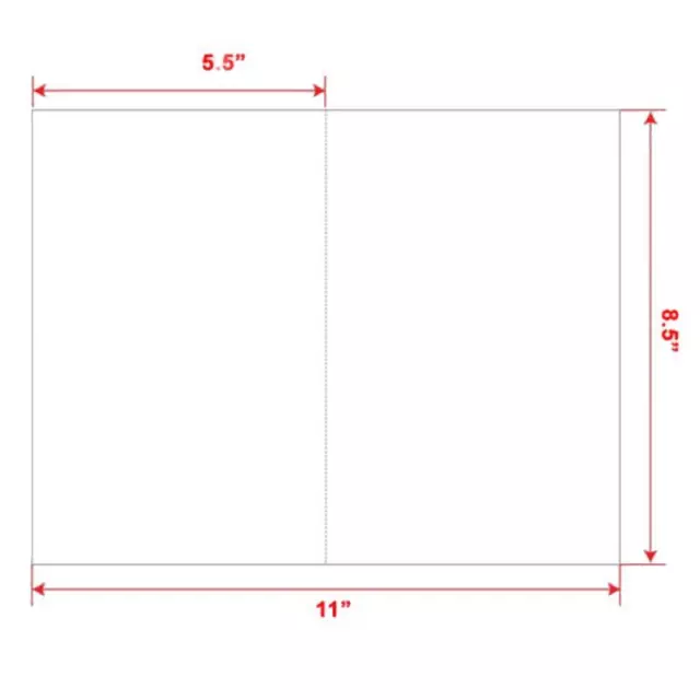 200-1000 Half Sheet 8.5x5.5 Shipping Labels Blank 2 Per Sheet Self Adhesive 3