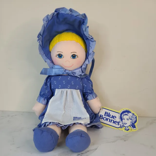 Blue Bonnet Sue Plush Stuffed Doll Nabisco Butter Margarine Promo Ad Dakin 1986