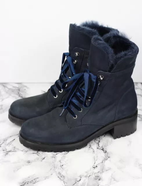 VINTAGE RUSSELL Bromley Blue Black Long Boots 150.00 PicClick UK