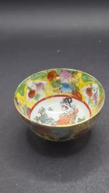 China Cloisonne Schüssel  Schale Deko Ornamente Handarbeit 063002 5*2,5cm