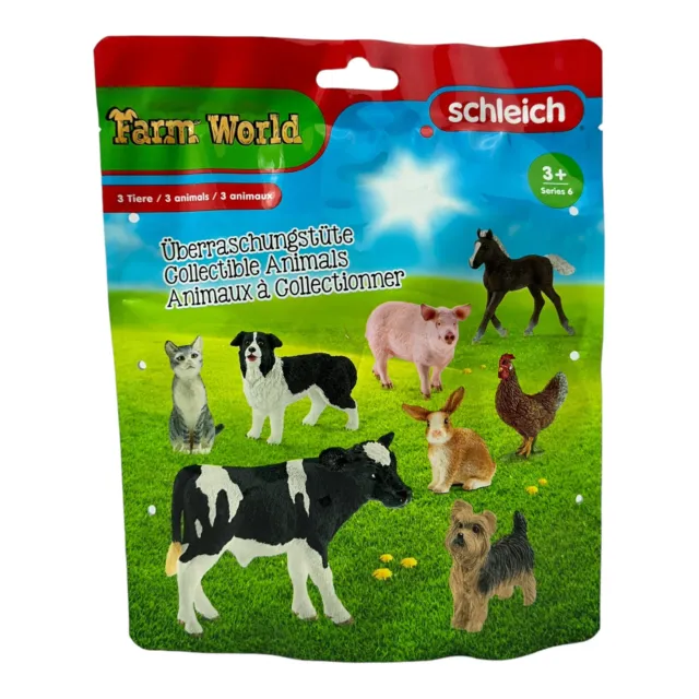 Schleich Farm World Bauernhof Set Überraschungstüte mit 3 Tieren  - Neu