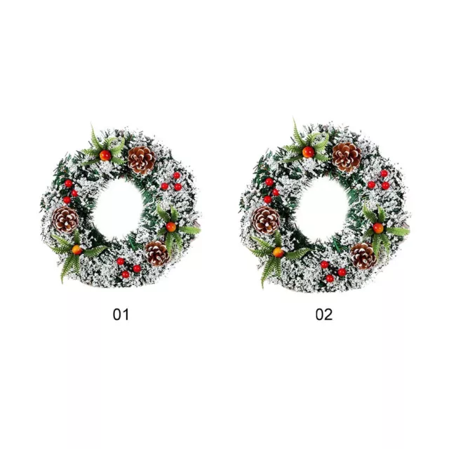 Christmas Wall Hanging Wreath Party Door Home Tree Garland Ornament Xmas Decor 2