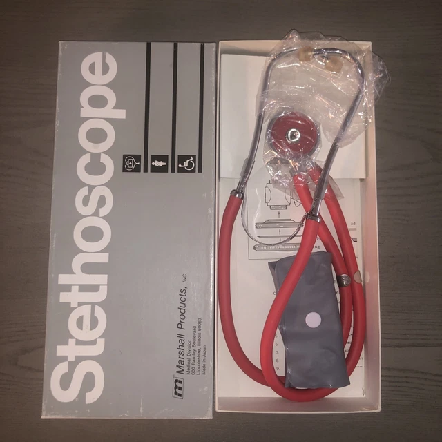 VTG Marshall Stethoscope Sprague Rappaport 416-22-Red 22" tubing 5-in-1