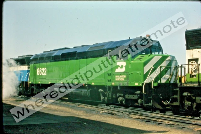 Original Slide Burlington Northern BN 6662 EMD SD45 Cicero ILL 4-6-71
