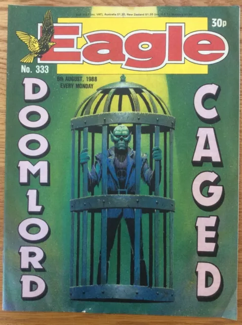 Eagle #333 6/8/88 Dan Dare, Doomlord, Computer Warrior, IPC UK comic