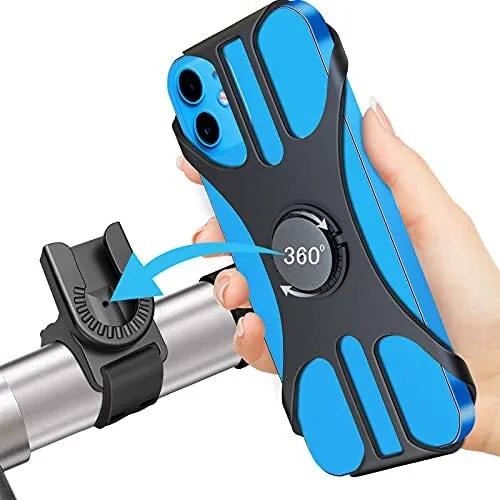 Detachable Cell Phone Holder for Bicycle Motorcycle 360 Degree Rotatable