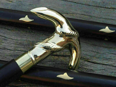 Vintage Brass Anchor Head Handle Designer Cane Antique Walking Stick new Styles