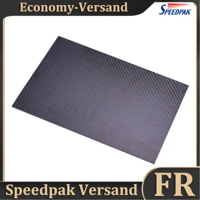 75x125mm 3K Carbon Fiber Plate Panel Sheets DIY Composite Material (1.5mm) Hot