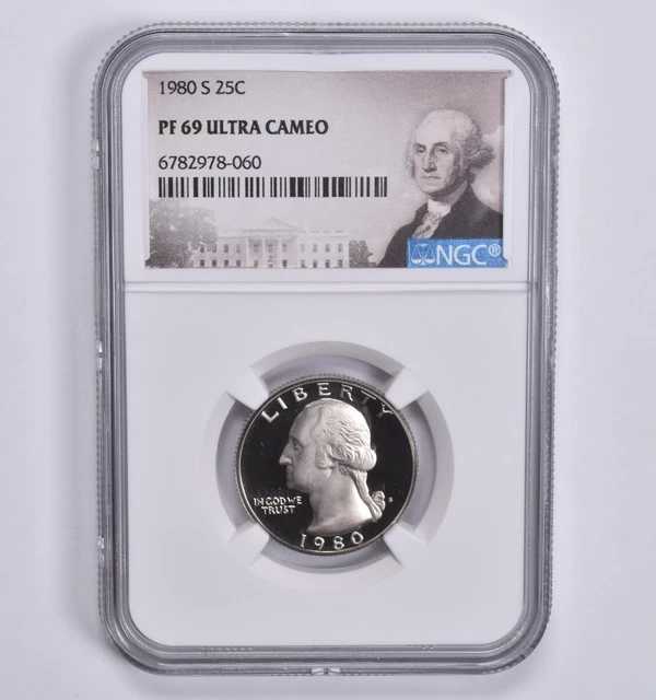 【NGC鑑定 PF69 1982 S 25セント  硬貨 ULTRA CAMEO 1982-S Lincoln Cent Graded PF69RD Ultra Cameo by NGC — OSR