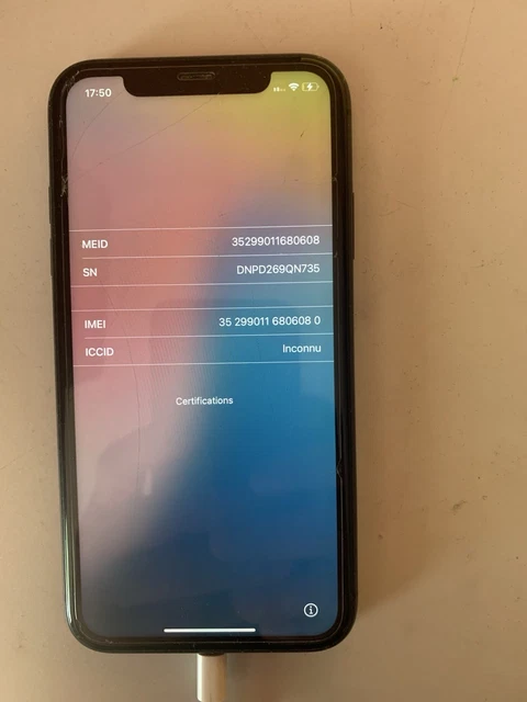 Carte Mère IPhone 11 - Fonctionnelle Mais Bloquée ICloud - Pour Pièces Détachées