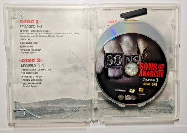 SONS OF ANARCHY: Season 3 (DVD, 2010, 4-Disc Set) Charlie Hunnam £6.00 ...
