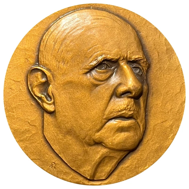 Médaille Bronze Charles De Gaulle Par Rivaud – 1945, Arc De Triomphe 1940