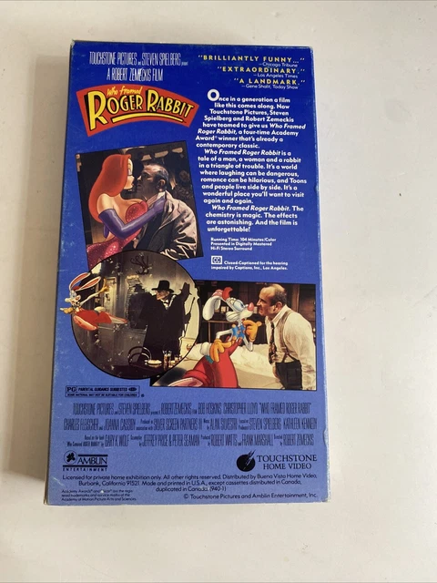 Roger Rabbit Land WHO FRAMED ROGER Rabbit, The Land Before Time, And Tmnt Lot Of VHS ...