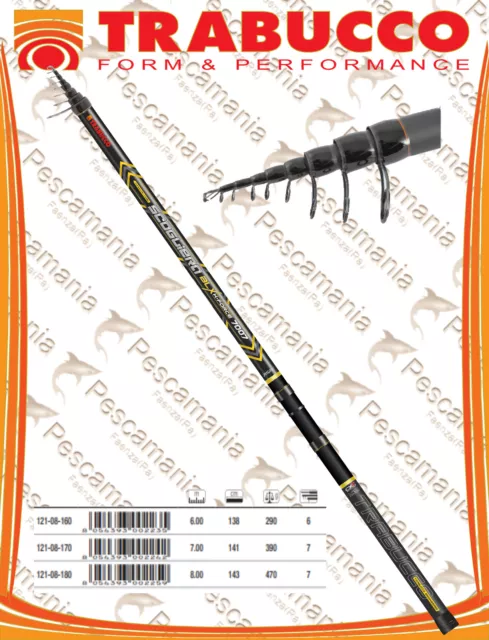 Canna bolognese Trabucco Scogliera BLX K-FORCE Bolo mt.6,00