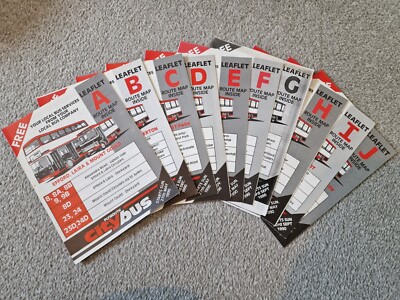 PLYMOUTH CITYBUS:5X BUS timetables-Routes as shown-ALL current leaflets