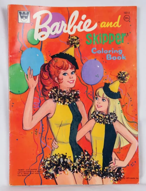 Barbie Color By Number Book Vintage 1962 Plus 1973 Paper Doll Book