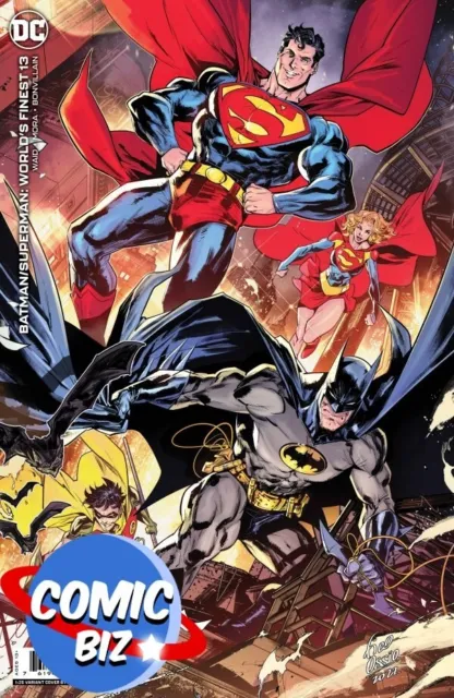 Batman Superman Worlds Finest #13 (2023) 1St Print Scarce 1:25 Variant Cover