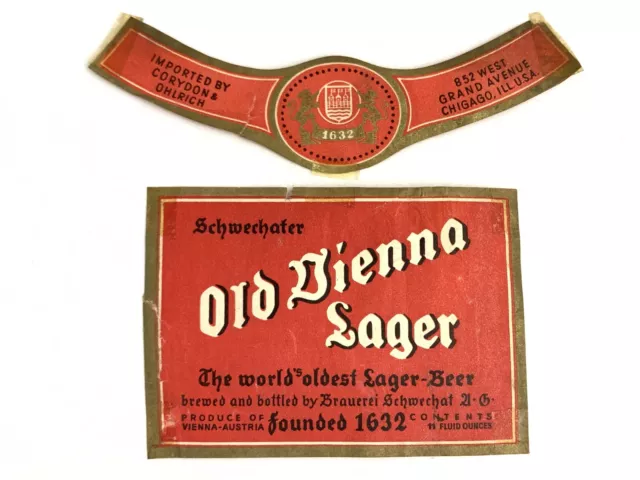 Item #23603 1936 Tornberg's Old Vienna Beer Label WS43-14
