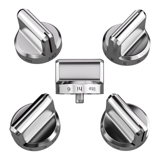 FOR FRIGIDAIRE OVEN Gas Stove 5PCS/Set Range Control Knob Replacement ...
