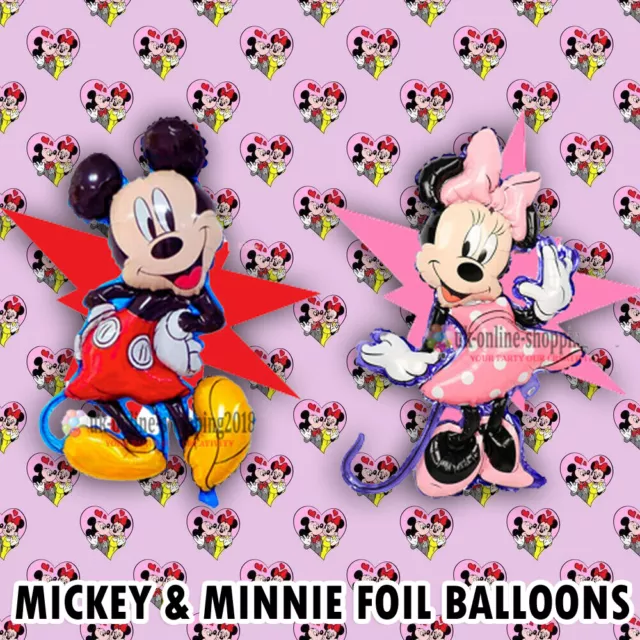 Disney Mickey Mouse Minnie Mouse Foil Balloons Birthday 3D Large Foil UK