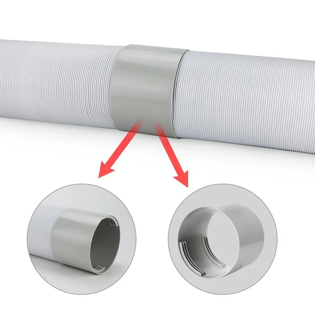 Portable Air Conditioner Interface Threaded Exhaust Hose Connector (130mm) FS2# 2