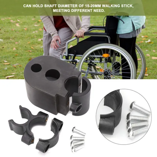 Kunststoff-Rohrhalter-Krücken-Halterung-Ständer für Rollstuhl
