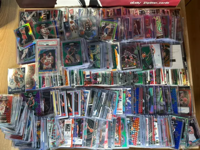 NBA Lot 400+ Karten - Autos, Nummerierte, Parallels, Rookies, Stars...