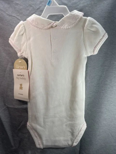 NWT Carters Baby Girl Infant One Piece Bodysuit Size 6 Months 2