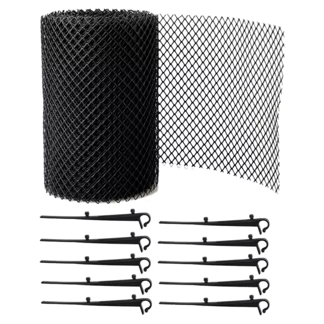 Mesh Gutter Guard Net Cover Drain Leaf Debris Clog Protection Netting 6M ut 2