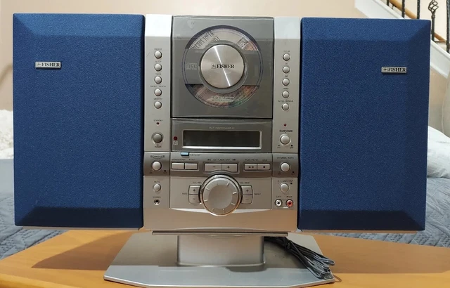 Fisher SLIM-1500 AM FM Radio CD Player Stereo W/ Detachable Speakers *Read* Fisher SLIM-1500 AM FM Radio CD Player Stereo W/ Detachable Speakers *Read*